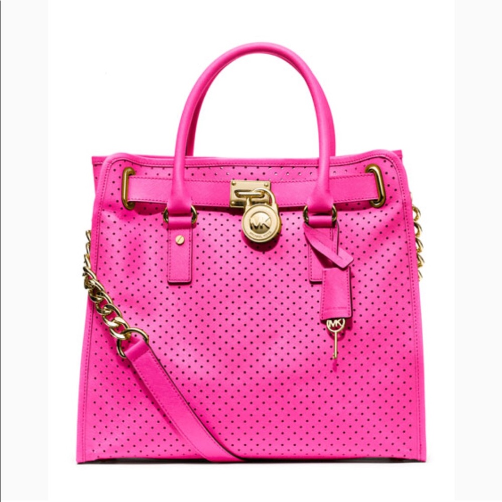 Michael Kors Rare Perforated  Hamilton Tote